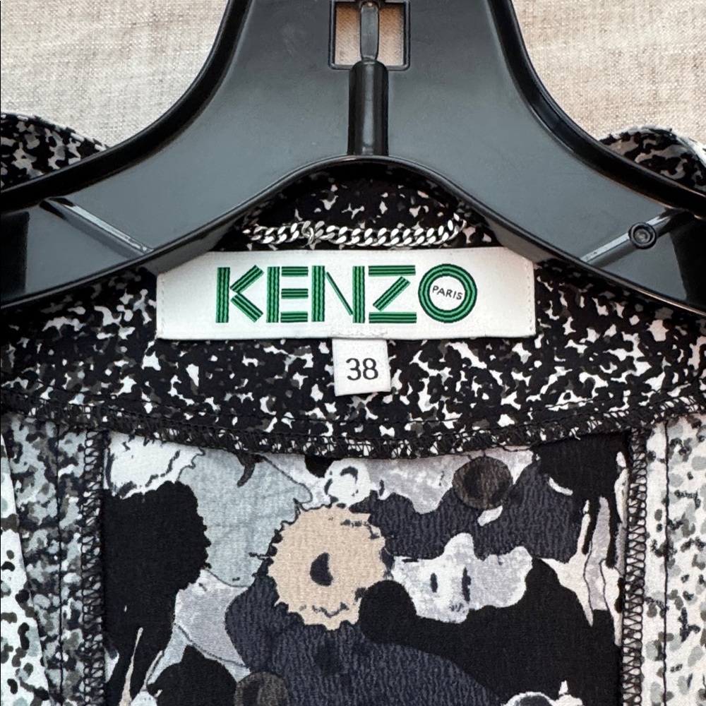 Kenzo Kimono Style Belted Blouse, FR 38 - Picture 3 of 8